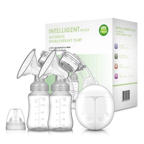 Tire-Lait Électrique Double Pompe – Silencieux, Rechargeable & Sans BPA | Livraison à Dakar