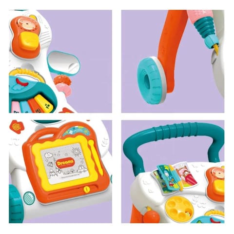 Trotteur Bébé Évolutif 2 en 1 - Jouet Apprentissage