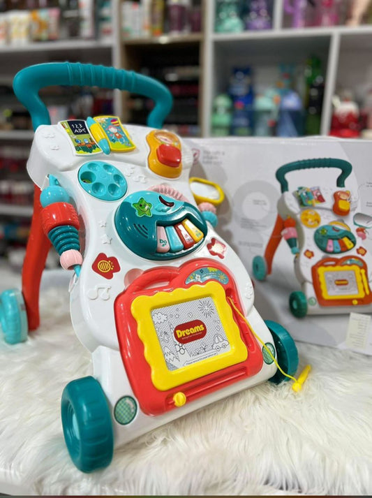 Trotteur Bébé Évolutif 2 en 1 - Jouet Apprentissage