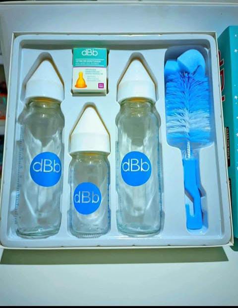 Coffret 3 Biberons day By day en Verre avec Brosse