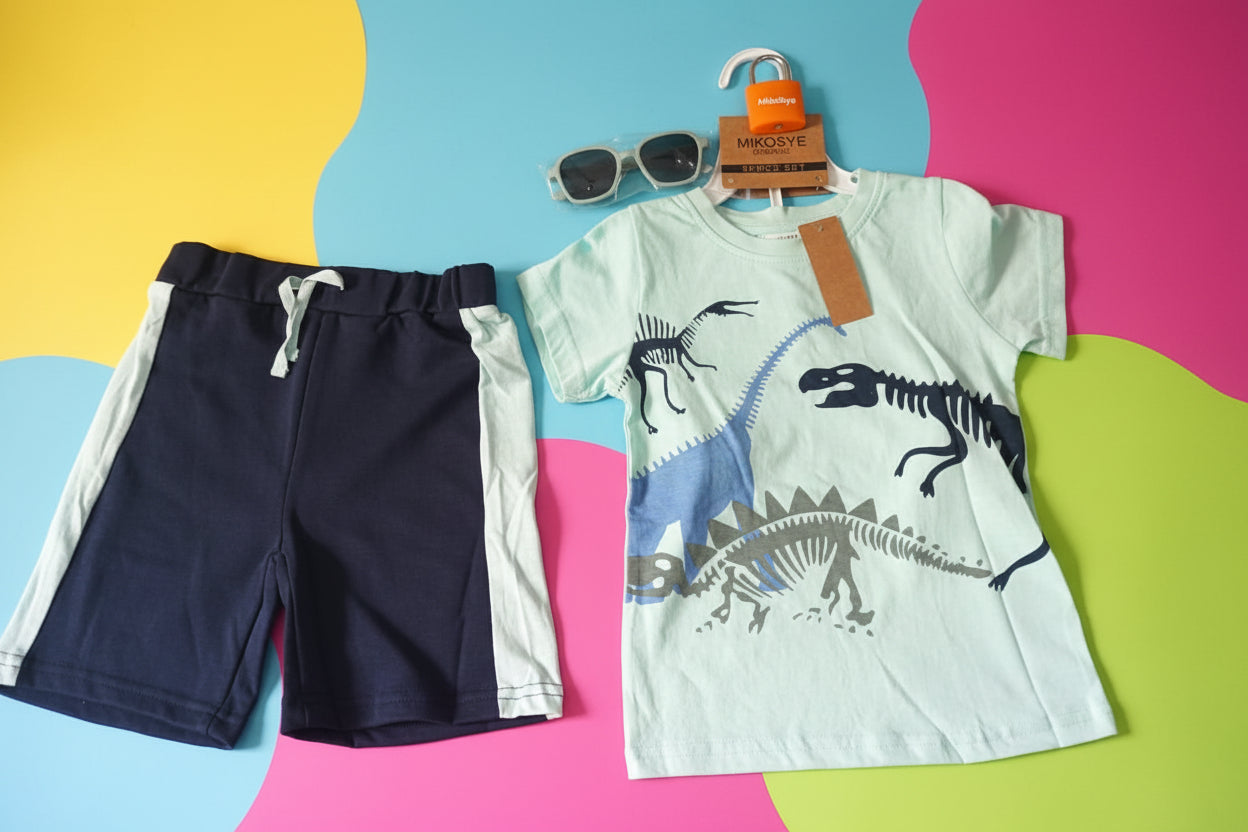 Ensemble Garçon 2 Pièces T-shirt Imprimé et Short