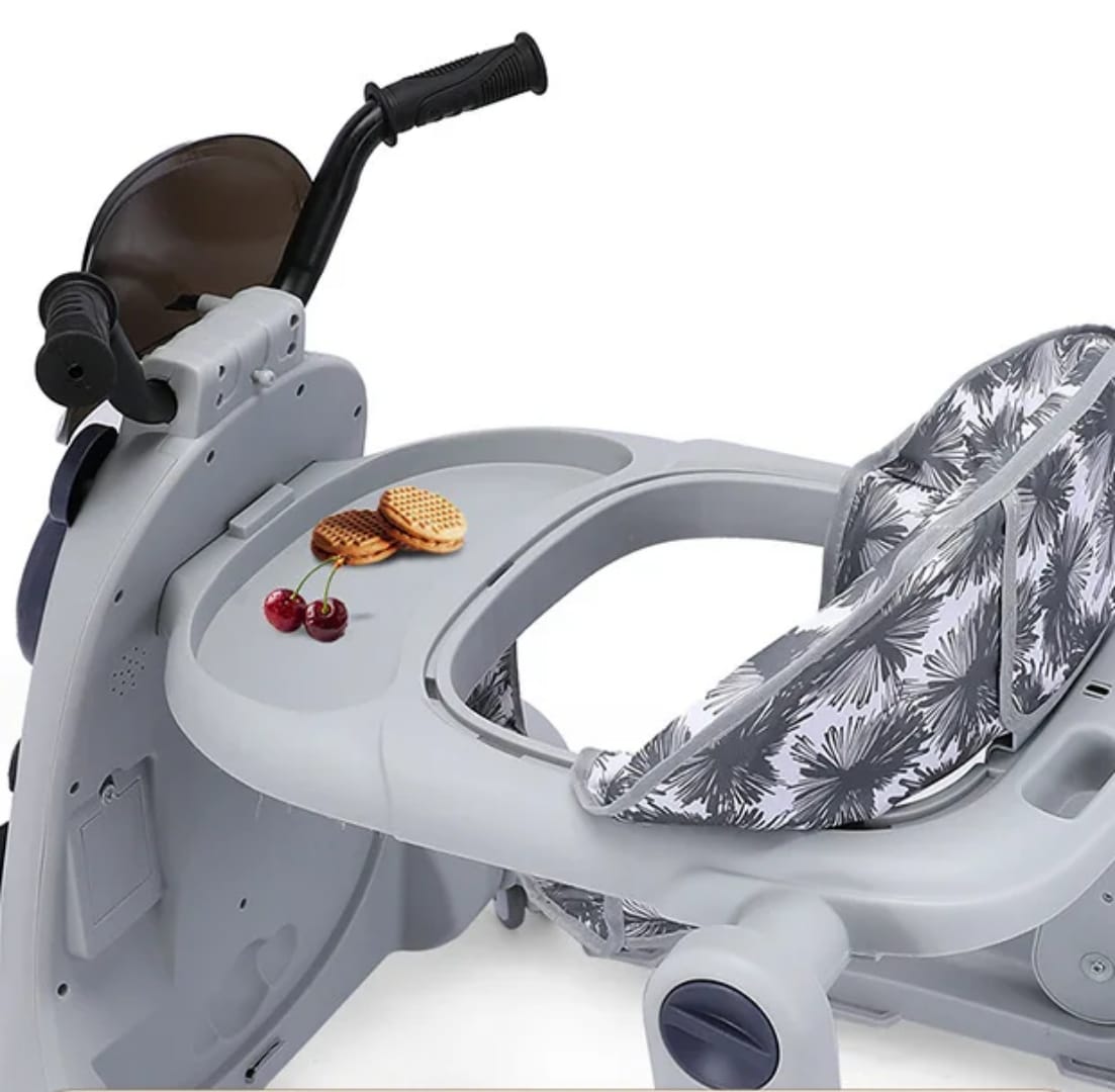 Trotteur 3-en-1 Design Panda avec Siège Bébé
