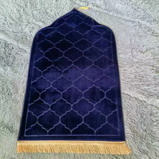 Tapis de Prière Enfant en Forme de Minaret – Éducatif, Confortable et Ludique