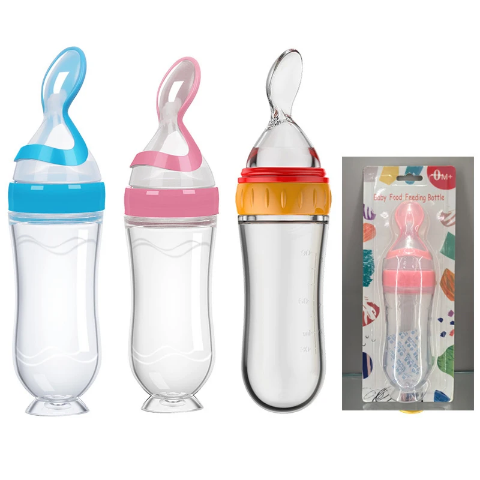 Biberon Cuillère en Silicone – Pratique pour Bébé