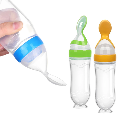 Biberon Cuillère en Silicone – Pratique pour Bébé