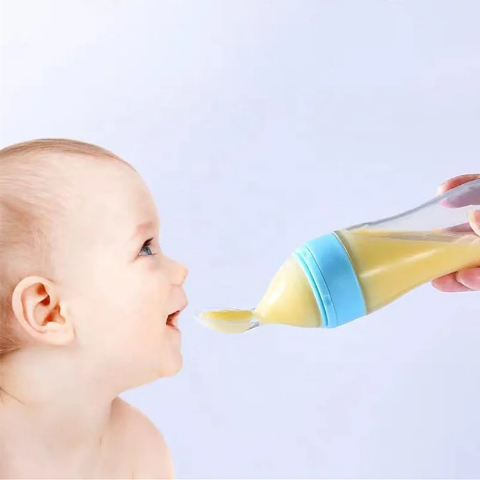 Biberon Cuillère en Silicone – Pratique pour Bébé
