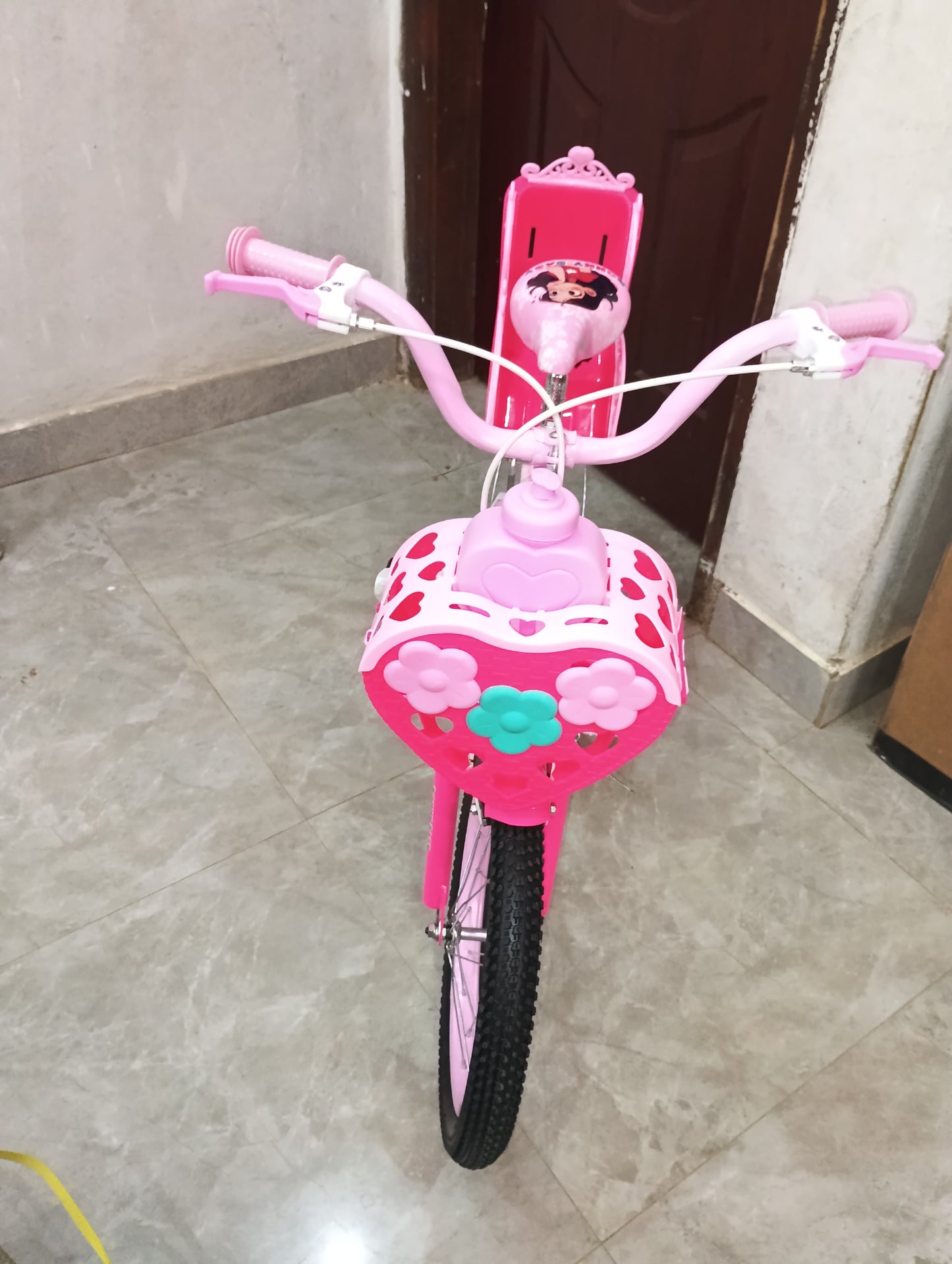 Vélo Princesse 16 Pouces avec Siège Arrière