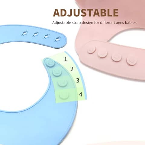 Bavoir Bébé Silicone – Imperméable, Réglable et Facile à Nettoyer, Dakar