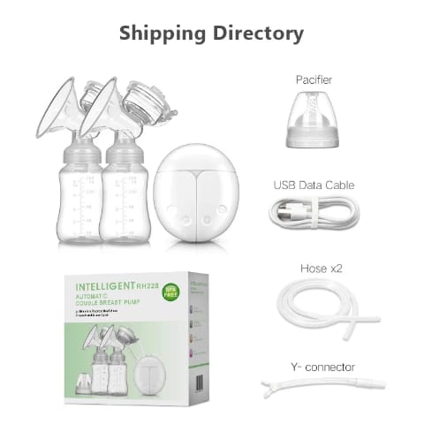 Tire-Lait Électrique Double Pompe – Silencieux, Rechargeable & Sans BPA | Livraison à Dakar