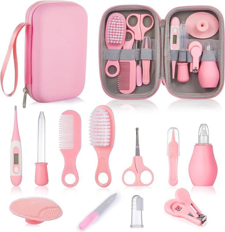 Kit de Soins Bébé- kit de toilettage  bébé- Complet, Pratique et Sécurisé