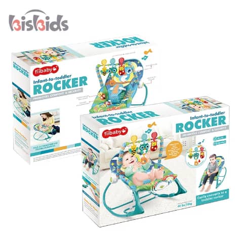 Transat Évolutif Bébé Rocker – Siège Balancelle avec Jouets Suspendus