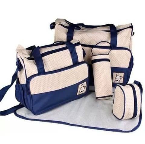 Set de Sacs à Langer Multi-fonctions – 5 Pièces Pratiques pour les Parents Organisés