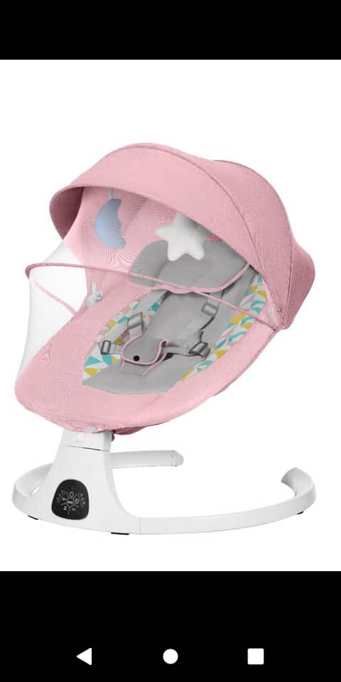 Transat Bébé Électrique Connecté – Balancelle Intelligente avec Télécommande et Jouets Suspendus