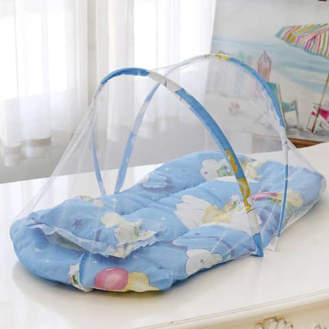 Matelas Nid d’Ange Bébé avec Moustiquaire – Confort & Protection
