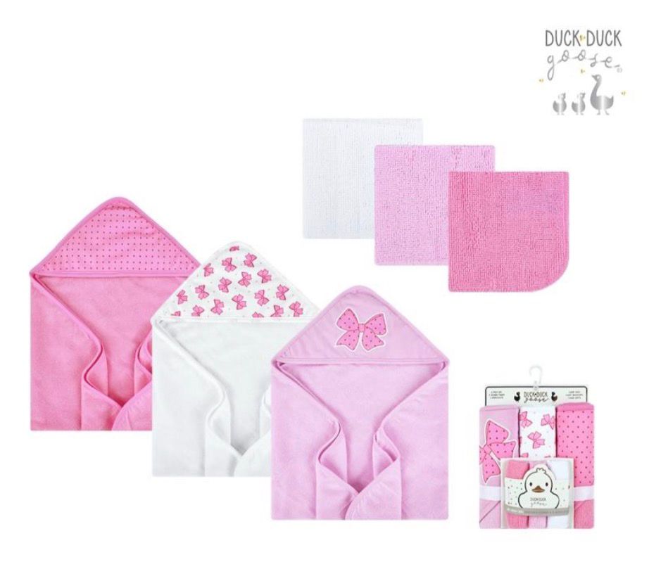 Ensemble 3 Sorties de Bain + 3 Mouchoirs Bébé