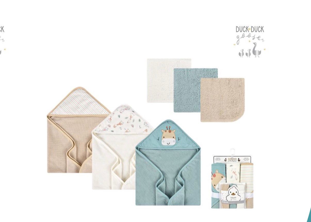 Ensemble 3 Sorties de Bain + 3 Mouchoirs Bébé