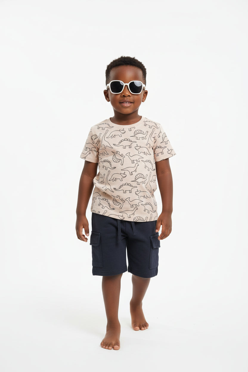 Ensemble Garçon 2 Pièces T-shirt Imprimé et Short