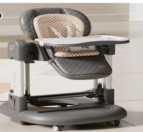 Chaise Haute Bébé 3 en 1 Évolutive – Transat, Chaise Repas & Trotteur
