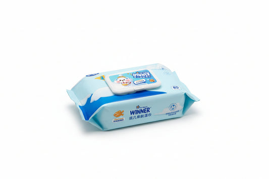 Lingettes Bébé Douces Winner – 80 Pièces Peaux Sensibles