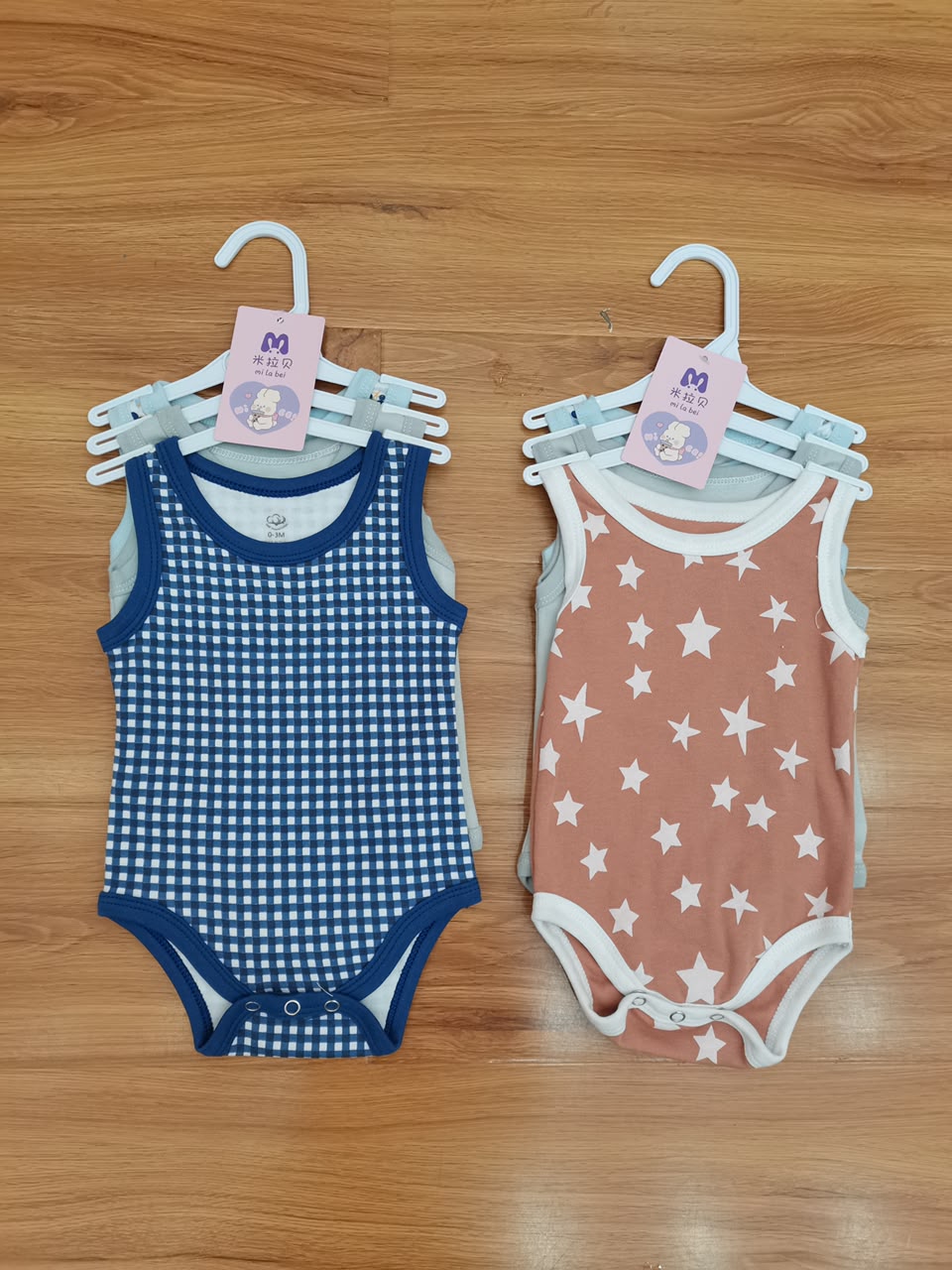 Body Bébé Sans Manches – Lot de 5 | Coton Doux
