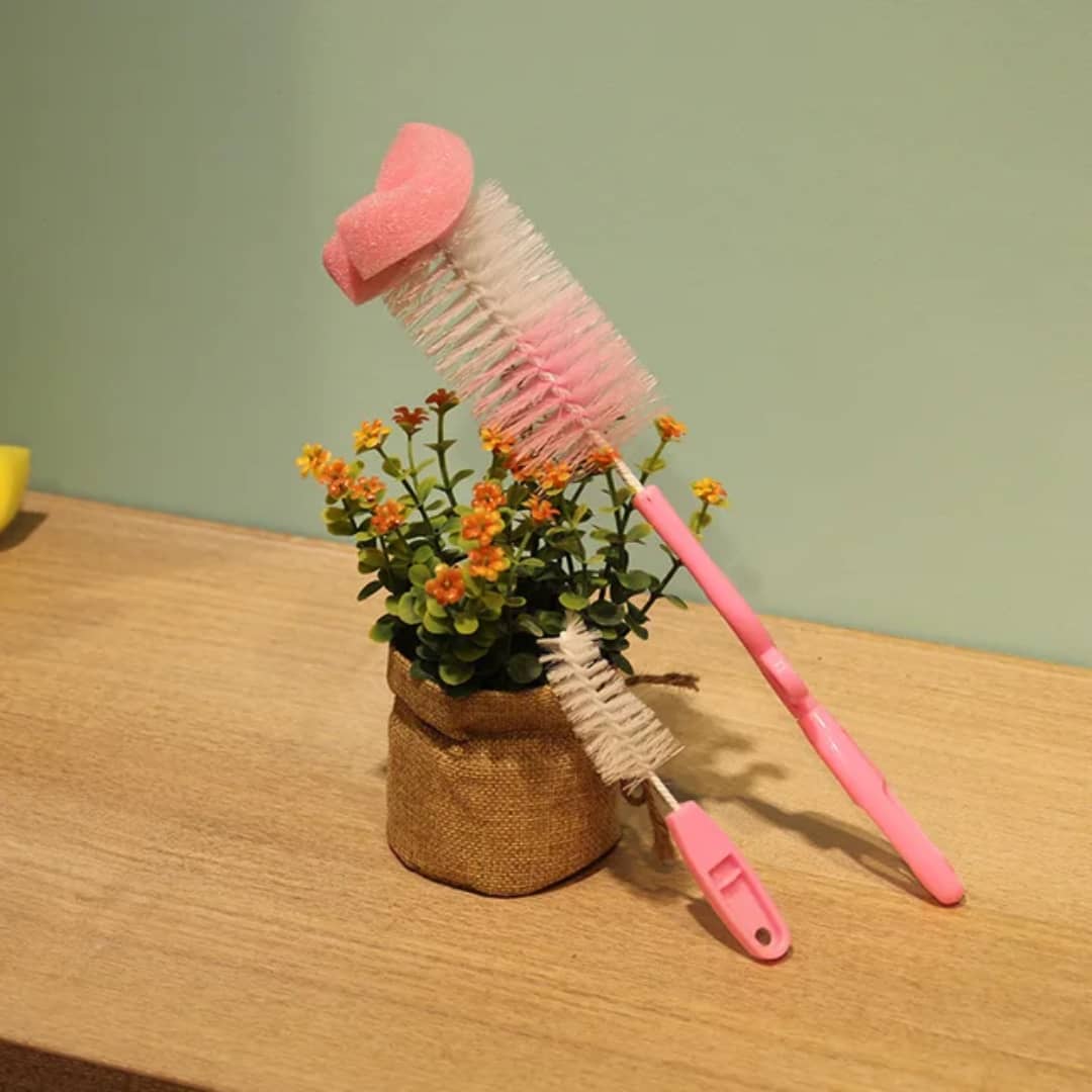 Brosse Nettoyante pour Biberons et Tétines – Set 2 en 1