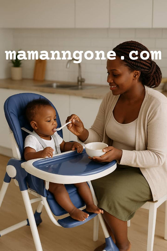 Chaise Haute Bébé Pliable & Évolutive - Sécurité Confort