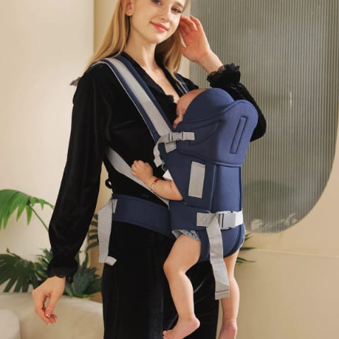 Porte-Bébé Ergonomique – Bretelles Rembournées & Ceinture Large
