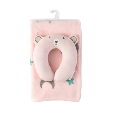 Pack Coussin d'Allaitement Ours + Couverture Bébé