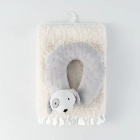 Pack Coussin d'Allaitement Ours + Couverture Bébé