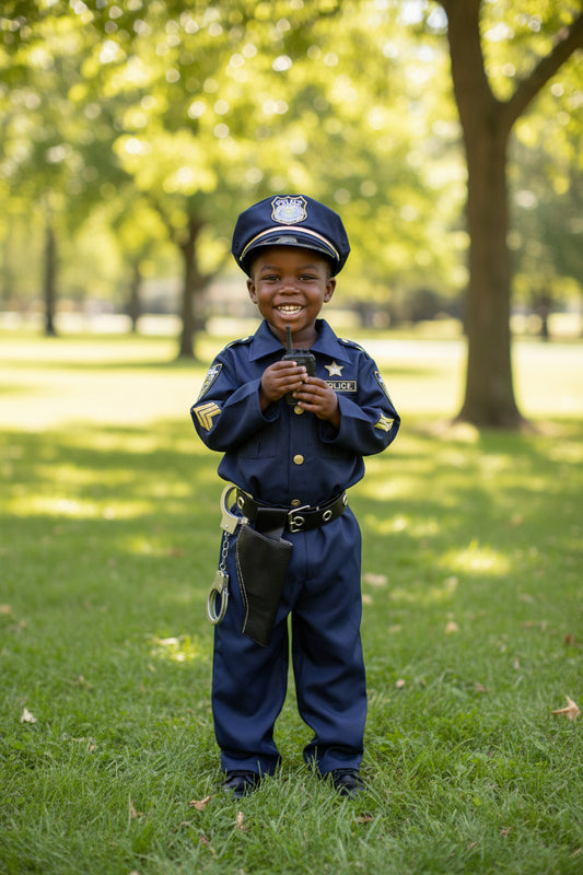 Déguisement mardi gras Policier Enfant - Costume Complet avec Accessoires