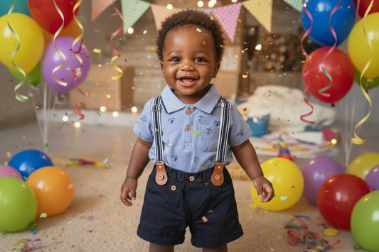 Ensemble Bébé Garçon Bretelles - Chemise et Short