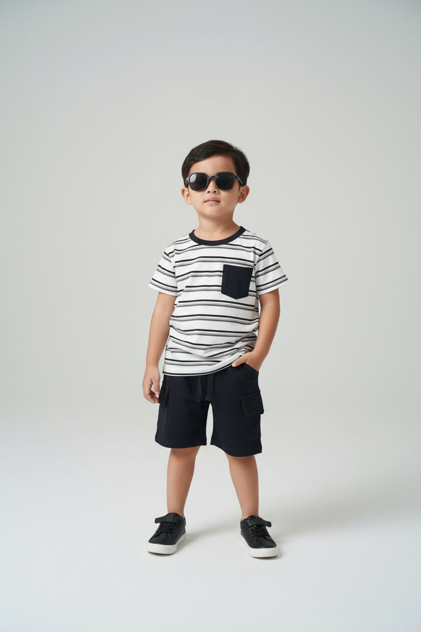 Ensemble Garçon 2 Pièces T-shirt Imprimé et Short