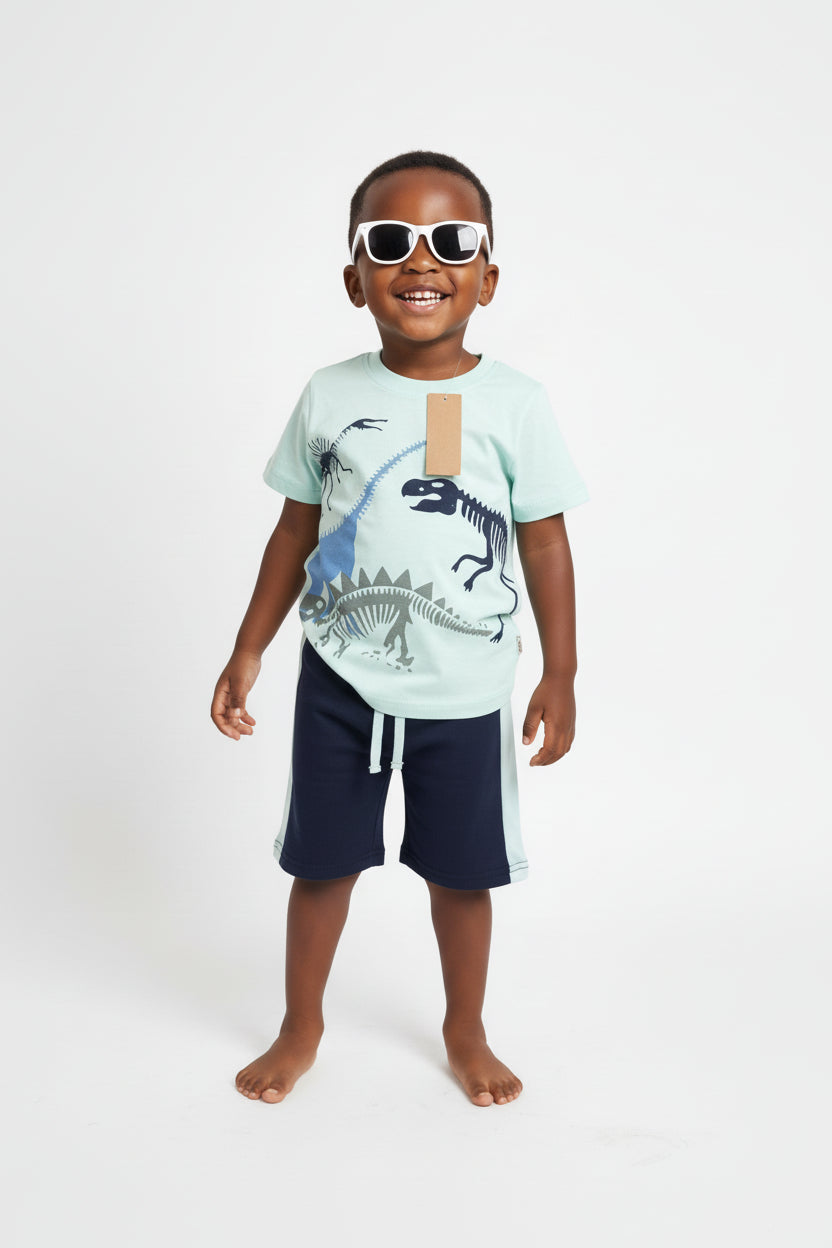 Ensemble Garçon 2 Pièces T-shirt Imprimé et Short