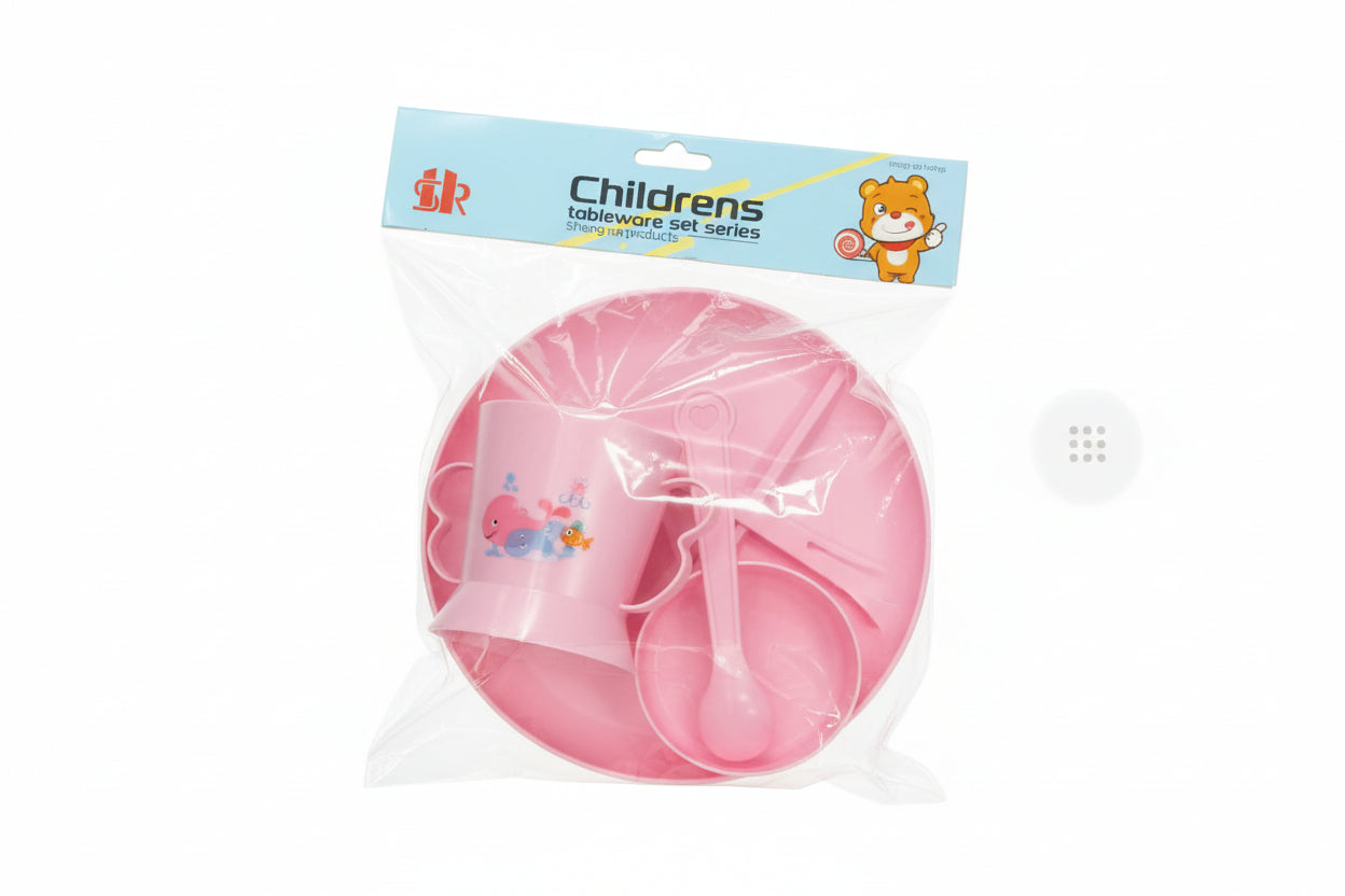 Set Vaisselle Enfant Childrens –  Assiette, Tasse & Couverts