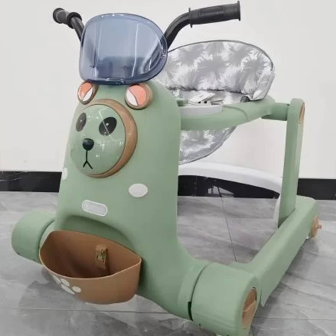 Trotteur 3-en-1 Design Panda avec Siège Bébé