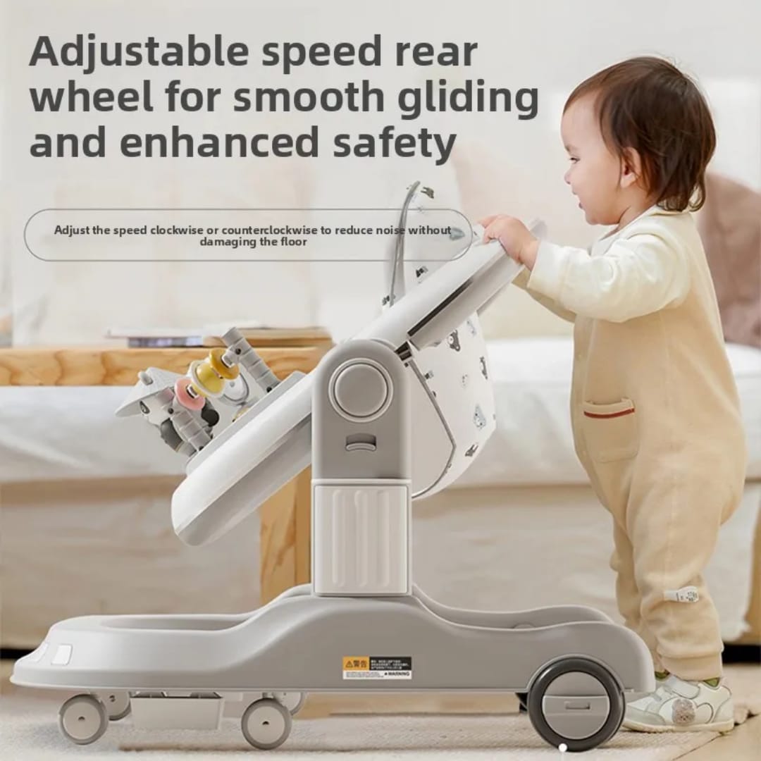 Trotteur Bébé Panda avec Plateau d'Activités