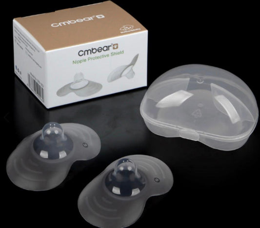 Cmbear protège-mamelons en silicone pack de 2 avec boîte de rangement