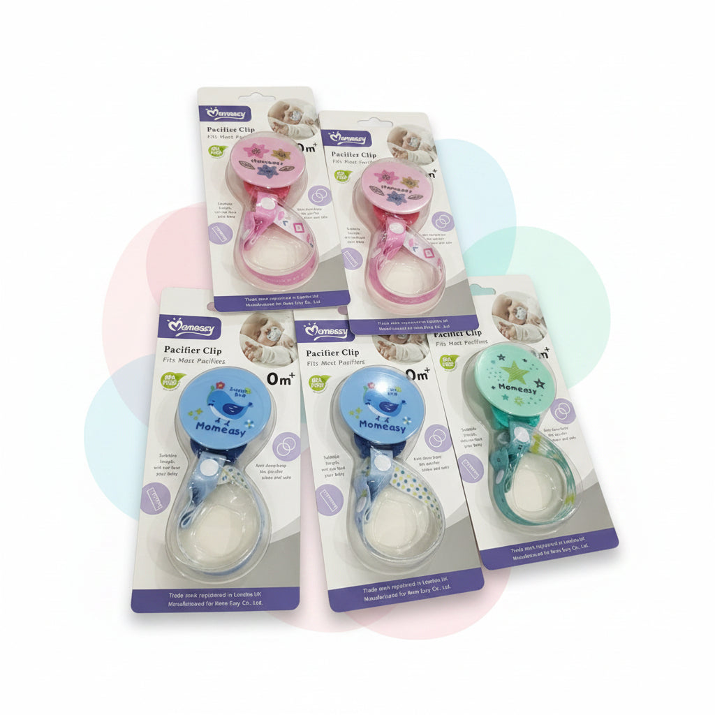Momeasy – Attache-Tétine Pacifier Clip Sans BPA – 0m+