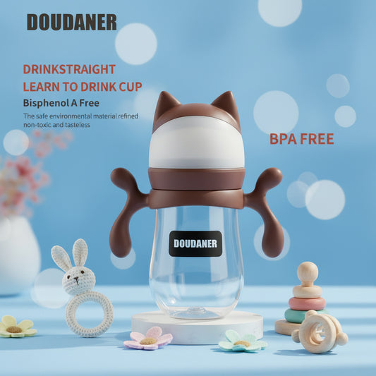 Doudaner – Biberon Incassable Design Batman 300ml avec Poignées